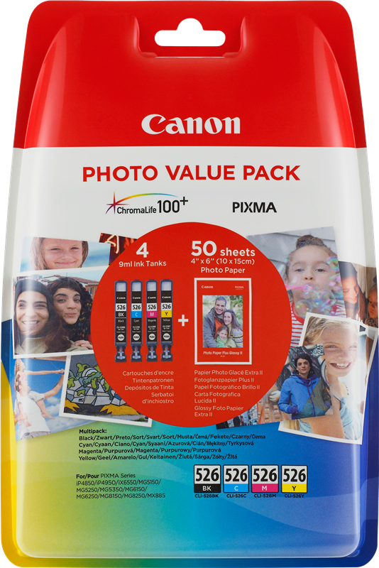 Canon CLI-526 Photo Value Pack black / cyan / magenta / yellow value pack
