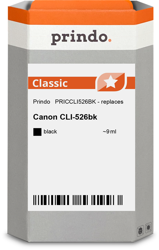 Prindo CLI-526 black ink cartridge