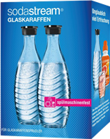 Sodastream Duo-Pack / 2x glass carafe 0,6 L clear