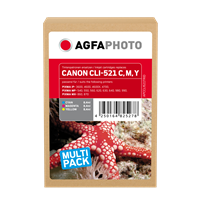 Agfa Photo CLI-521C,M,Y multipack cyan / magenta / yellow