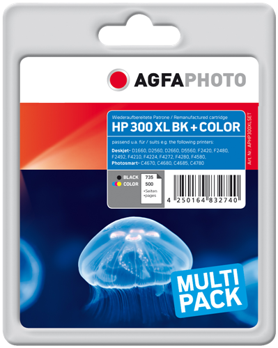 Agfa Photo Lab Agfa Photo 300XLBK+Color multipack black / more colours | prindo.co.uk