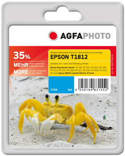 Agfa Photo APET181CD cyan ink cartridge