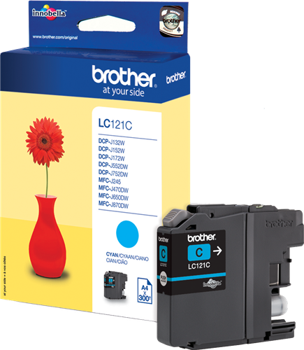 Brother LC121C cyan ink cartridge