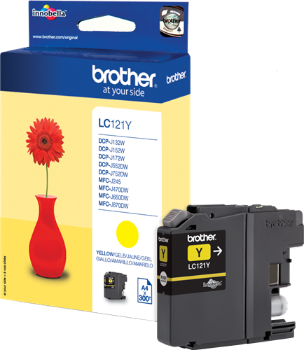 Brother LC121Y yellow ink cartridge
