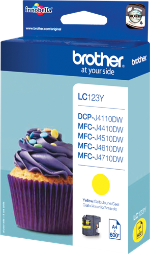 Brother LC123Y yellow ink cartridge