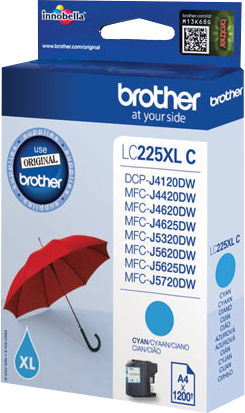 Brother LC225XLC cyan ink cartridge