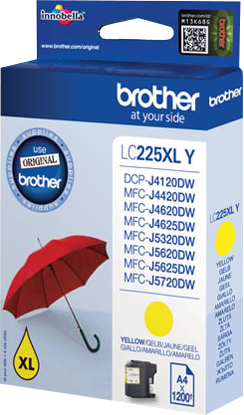 Brother LC225XLY yellow ink cartridge