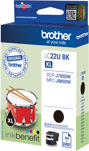 Brother LC22UBK black ink cartridge