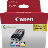 Canon CLI-521 multipack cyan / magenta / yellow