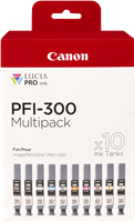 Canon PFI-300 10 Tintentanks multipack Black (matt) / Black (photo) / cyan / magenta / yellow / cyan / magenta / Red / Gray / clear