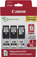 Canon PG-540L+CL-541XL black / more colours / White value pack