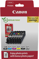 Canon PGI-530+CLI-531 black / cyan / magenta / yellow / Gray value pack