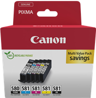 Canon PGI-580+CLI-581 multipack black / black / cyan / magenta / yellow