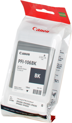 Canon PFI-106bk black ink cartridge