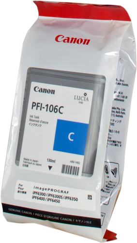 Canon PFI-106c cyan ink cartridge