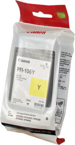 Canon PFI-106y yellow ink cartridge