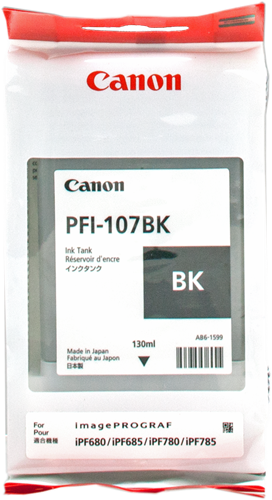Canon PFI-107bk black ink cartridge