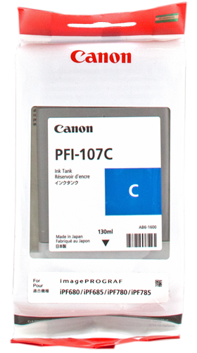 Canon PFI-107c cyan ink cartridge