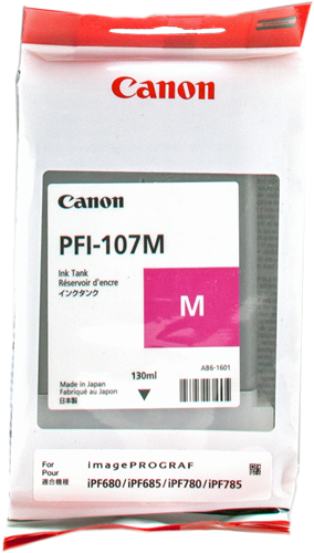 Canon PFI-107m magenta ink cartridge