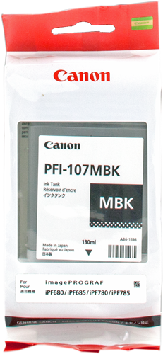 Canon PFI-107mbk Black (matt) ink cartridge