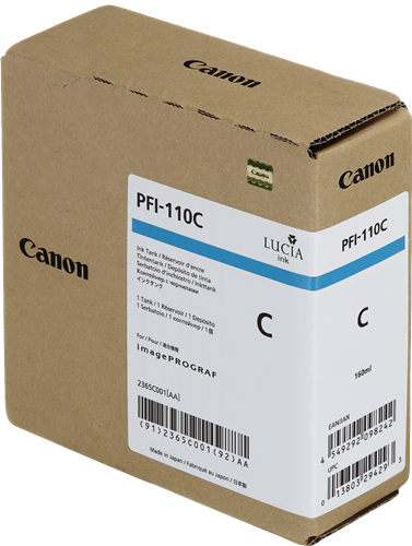 Canon PFI-110c cyan ink cartridge