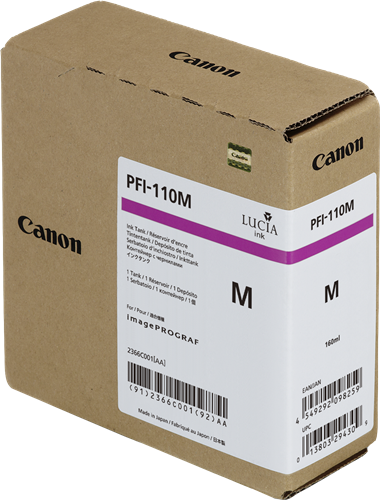 Canon PFI-110m magenta ink cartridge