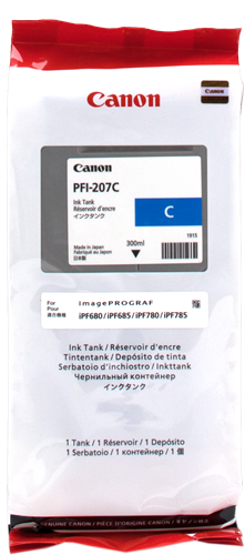 Canon PFI-207c cyan ink cartridge