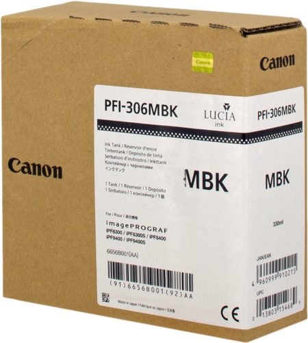 Canon PFI-306mbk Black (matt) ink cartridge