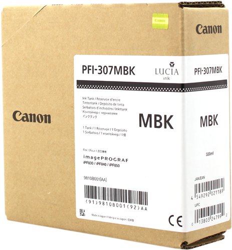 Canon PFI-307mbk Black (matt) ink cartridge