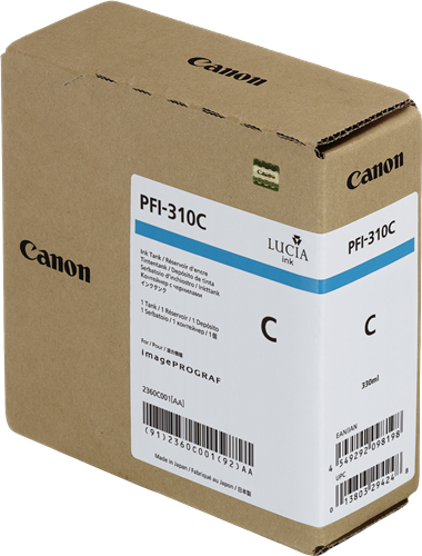 Canon PFI-310c cyan ink cartridge