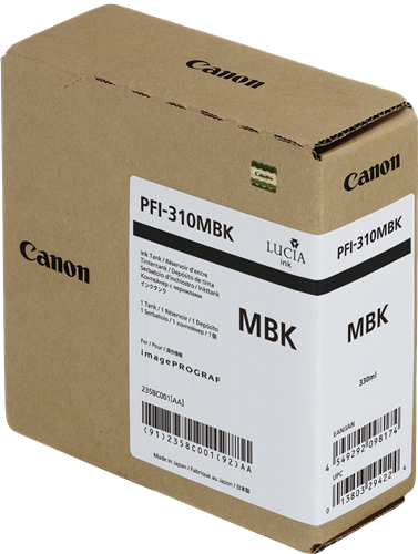 Canon PFI-310mbk black ink cartridge