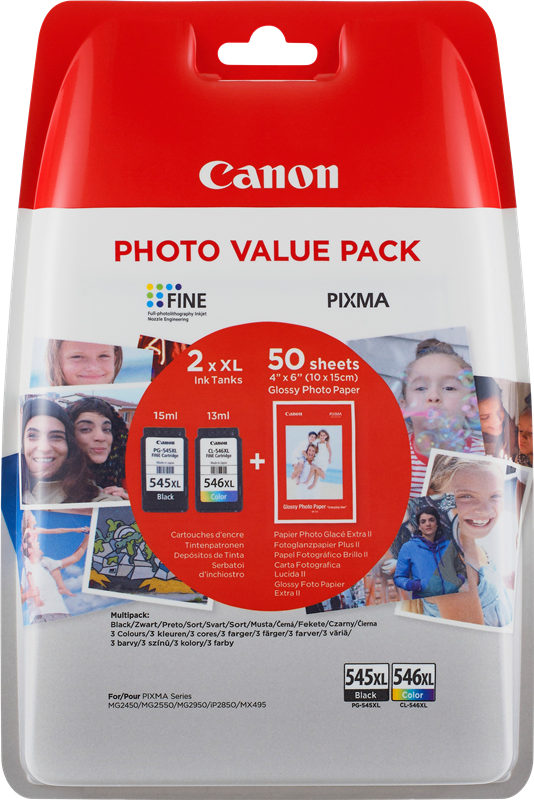 Canon PIXMA MG3052 PG-545XL + CL-546XL Photo