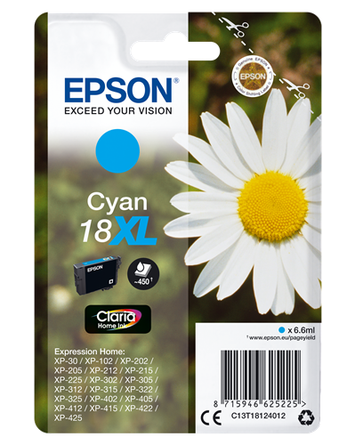 Epson 18 XL cyan ink cartridge