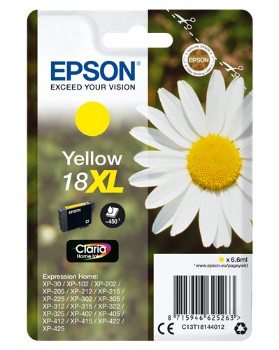 Epson 18 XL yellow ink cartridge