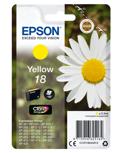 Epson 18 yellow ink cartridge