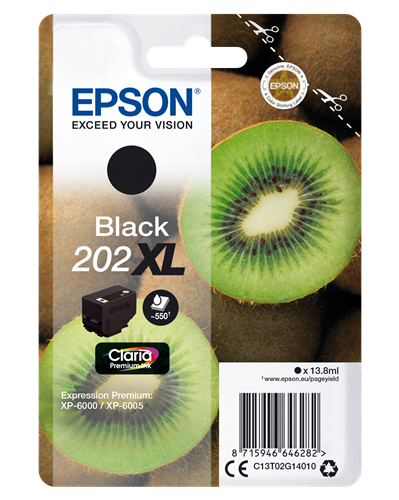 Epson 202XL black ink cartridge