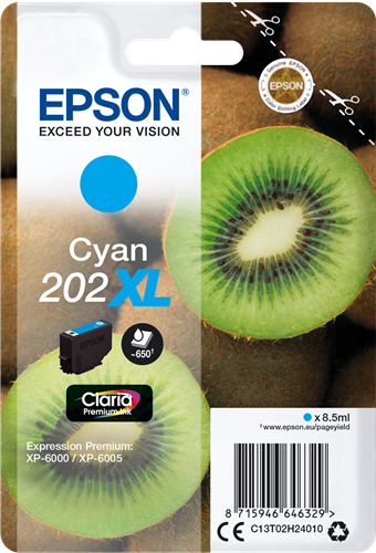 Epson 202XL cyan ink cartridge