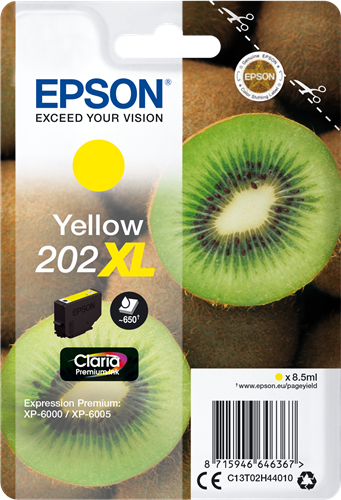 Epson 202XL yellow ink cartridge