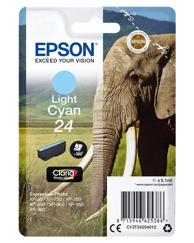Epson 24 cyan (light) ink cartridge