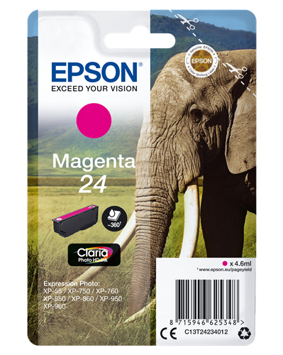 Epson 24 magenta ink cartridge