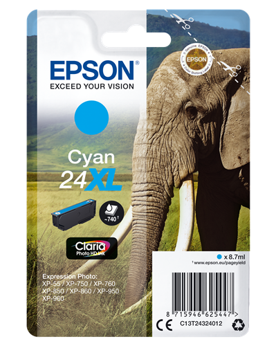 Epson 24 XL cyan ink cartridge