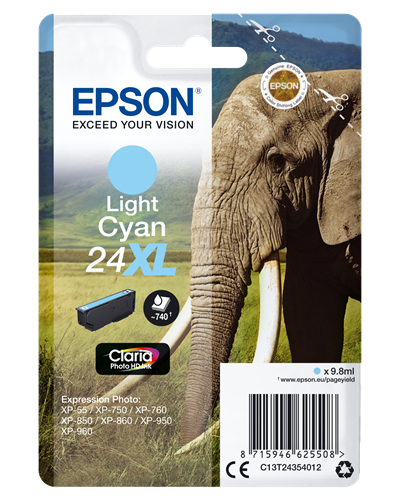 Epson 24 XL cyan (light) ink cartridge