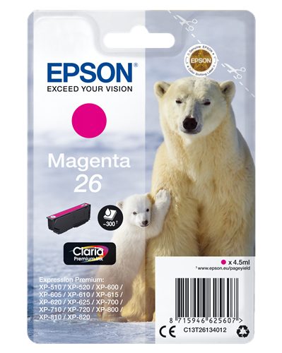 Epson 26 magenta ink cartridge