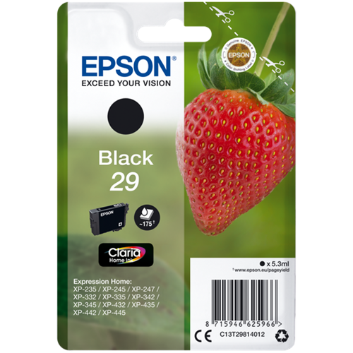 Epson 29 black ink cartridge