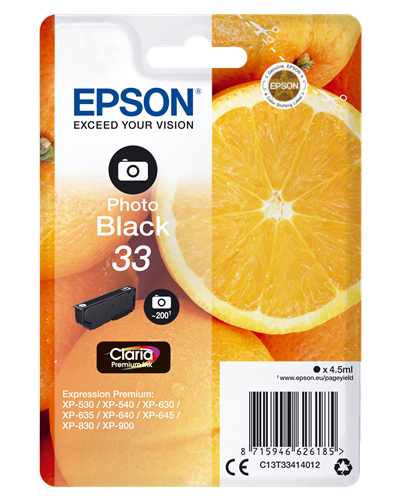 Epson 33 Black (photo) ink cartridge