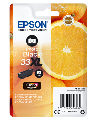 Epson 33 XL Black (photo) ink cartridge