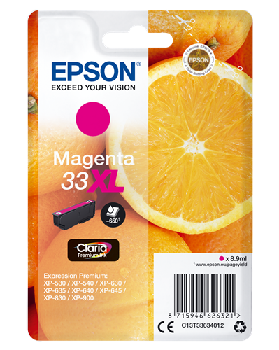 Epson 33 XL magenta ink cartridge
