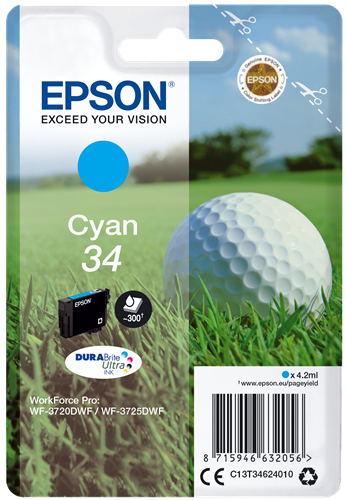 Epson 34 cyan ink cartridge