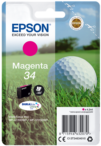 Epson 34 magenta ink cartridge