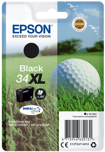 Epson 34 XL black ink cartridge